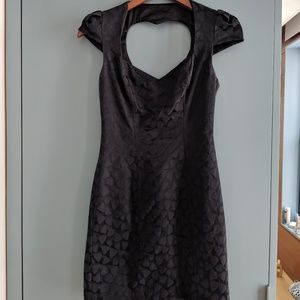 Sweet heart black cocktail dress